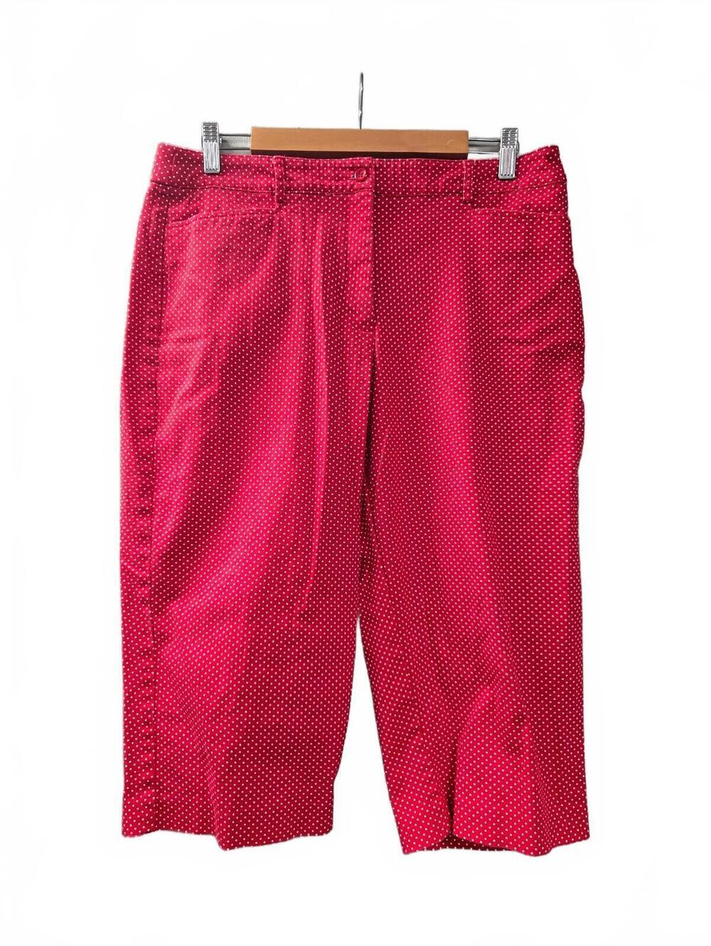 Bay Studio Red Polka Dot Capri Pants